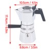 120ml 2 Cups Double Valve Moka Pot Aluminum Alloy Moka
