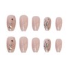 XUZOO 24 Pieces Nail Tips, 3D Nails, Short and Long,