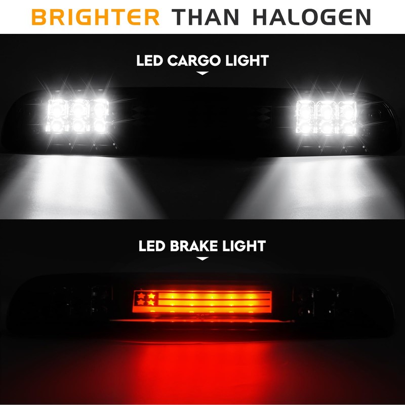 Tail Light Assembly + 3rd Brake Light Fit for Chevy