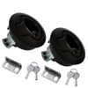 WJSKDQ 2PCS Round Boat Latches Flush Pull Slam Latch for