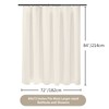Waffle Weave Shower Curtain with Stainless Steel Hooks - 230