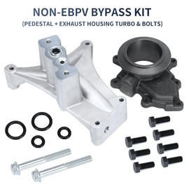 Non-EBPV Bypass Exhaust Wheel Kit Pedestal Exhaust Housing Turbo Bolts for 7.3L Powerstroke Diesel 1999.5-2003 for F-250 F-350 E-350 Excursion 7.3L V8 1999-2003