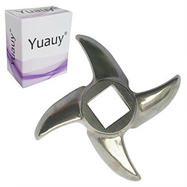 Yuauy Chef Meat Grinder Stainless Metal Steel Cutter Knife Blade for Electric or Manual Size #12