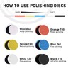 KUIMIT 6" Buffing Polishing Pads, 6Pcs 6.5inch 150mm for 6