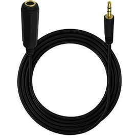 Halokny 1/8 to 1/4, Gold Plated 3.5mm 1/8 inch Male to 6.35mm 1/4 inch Female TRS Stereo Audio Jack Converter Adapter Extension Cable Cord 5FT/1.5M(3.5M-6.35F)
