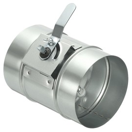 YOKIVE 4.9-inch HVAC Duct Manual Volume Backdraft Damper, Galvanized Iron Airflow Ducting Branch Vent Damper Air Control Valve with Adjustment Handle, Great for Range Hoods, HVAC