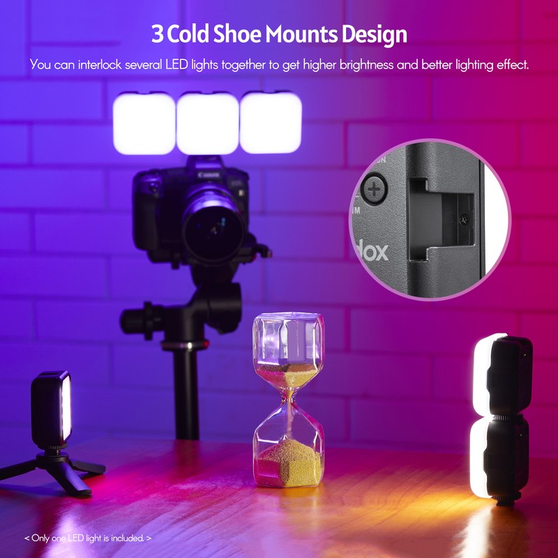 Godox LITEMONS LED6Bi Bi-color Temperature LED Video Light Rechargeable Mini