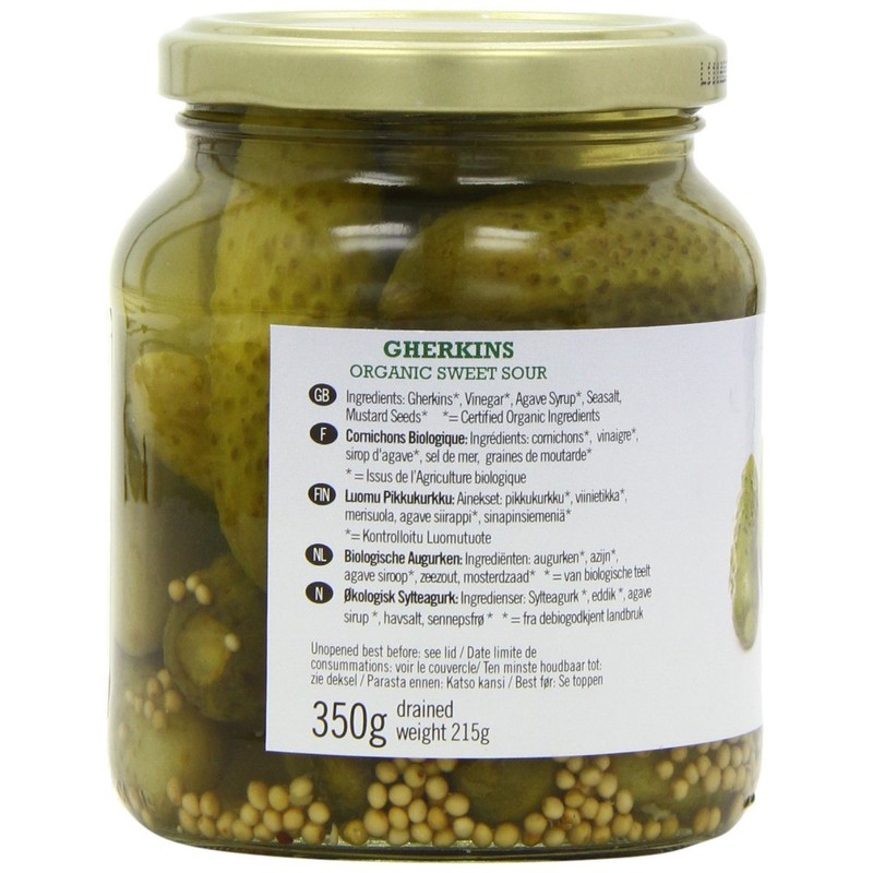 Biona Org Gherkins 350g X 5 (Pack of 5)