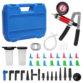 WNZ Hand Held Vacuum Pump Brake Bleeder Pressure Tester Vacuum Gauge Kit Brake Bleeder Brake Bleeder kit Brake Bleeder Pump Brake Bleeding kit (Suction Dual Purpose Basic)