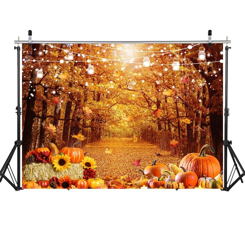 WOLADA 7x5FT Fall Photo Backdrop Thanksgiving Backdrops for Photography Autumn
