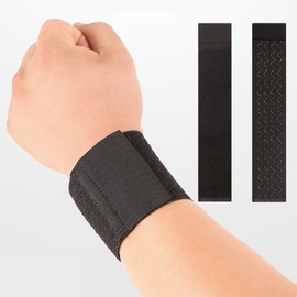 Wrist Support, Set of 2, Thin, Golf, Tennis, Baseball, Basketball, Volleyball, Sports, General Use, Daily Life, Left and Right