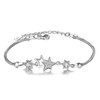 TREE NEST Pulseras de la Estrella para Mujeres,Circonio Cúbico Charm