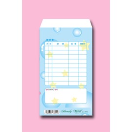 月謝袋 バブル アクア 10枚入
