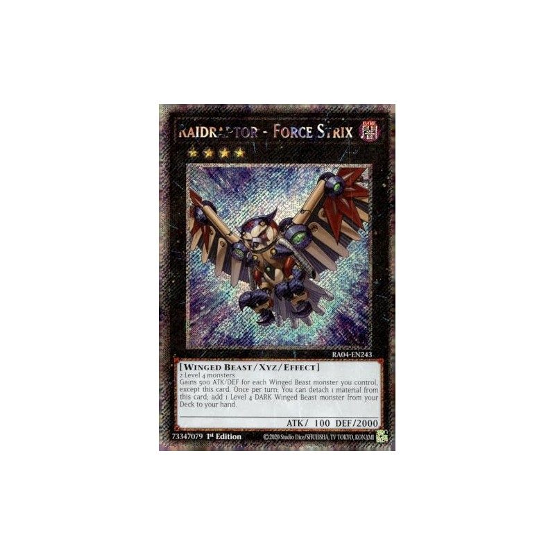 Raidraptor - Force Strix (Platinum Secret Rare) - RA04-EN243 -