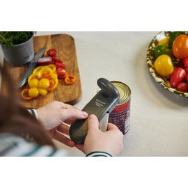 Culinare MagiCan Auto Tin Opener, Grey, Plastic/Stainless Steel, One Hand Operated Manual Can Opener with Clamp