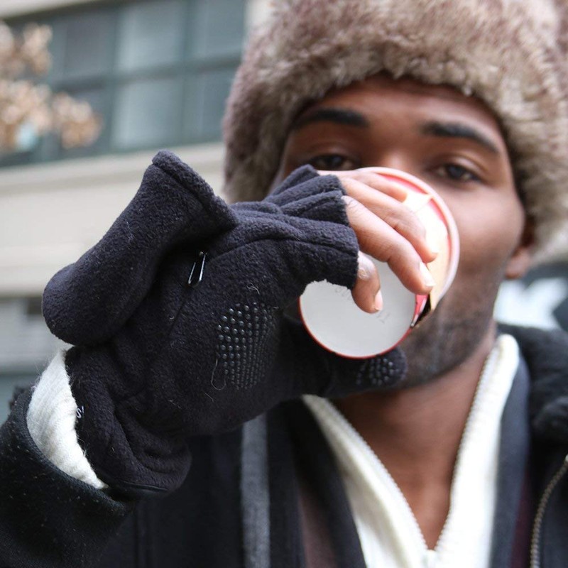 Sprigs Multi Mitt Fingerless Gloves With Adjustable Top & Cell