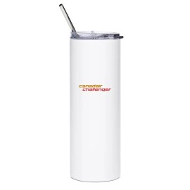 Canadair Challenger 600 Stainless Steel Water Tumbler with straw - 20oz.