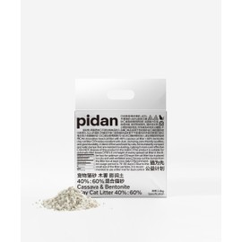 pidan Cassava Cat Litter with Bentonite Litter,clumping,Odor Control,Ultra Absorbent and Fast Drying,Natural Ingredients, Low Dust Unscented (5.3lb×4bags)