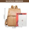 Everfunny Women Backpack Waterproof Anti-theft Lightweight PU Fashion Leather Shoulder