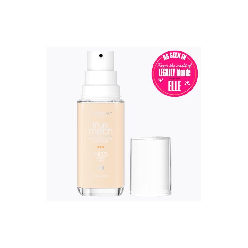 LOreal Paris True Match Super-Blendable Foundation, Medium Coverage Liquid Foundation