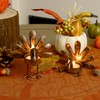 FORUP Metal Turkey Candle Holders, Set of 12 Thanksgiving Home