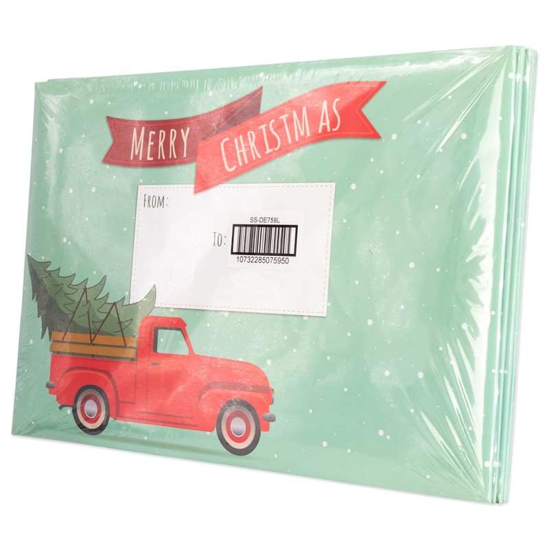 PackRite Holiday Bubble Mailers Christmas Padded Envelopes Self-Sealing Decorative Mailing