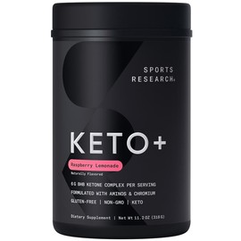 sports research Keto Plus™ Exogenous Ketones (goBHB™) - 30 Servings | Keto Certified, Vegan Friendly - Color: Raspberry Red
