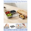 WanshengLe 4 Compartment Stainless Steel Snackle Box 3.82L with Lids