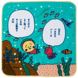 Kojikoji KG-TA016 Mini Towel (Kojikoji and Octopus) Approx. 7.9 x 7.9 inches (20 x 20 cm)