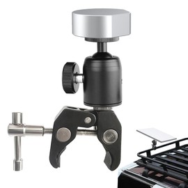 Starlink Mini's Clamping Rv Pole Bracket, 360 ° Rotatable Ball Head and 1/4 Inch Starlink Mini Tripod Adapter, Compatible with Original Pipe Fittings, Suitable for Rv Ladders, Yachts, Campers, Etc