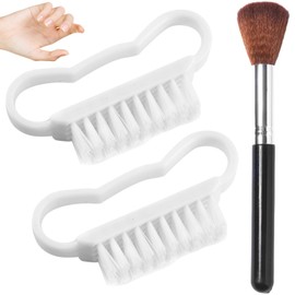 Pack of 2 Nail Brushes, Hand Brush, Nail Brush, Hand Wash Brush, Plastic Hand Brush with Beauty Brush, for Cleaning Nail Cleaning, Under Nails