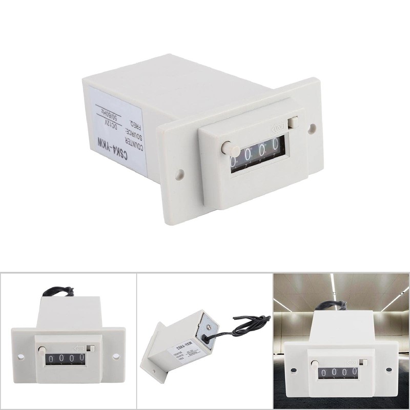 Pulse Counter CSK4-YKW Electromagnetic Counter, 4-Digit, 0-99999, Industrial Sum Counter,