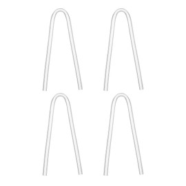 iplusmile Hearing Aid Tubes, Preformed BTE Earmold Hearing Aid Tubes - 3mm Clear PVC Tubing for Hearing Machine(4PCS)