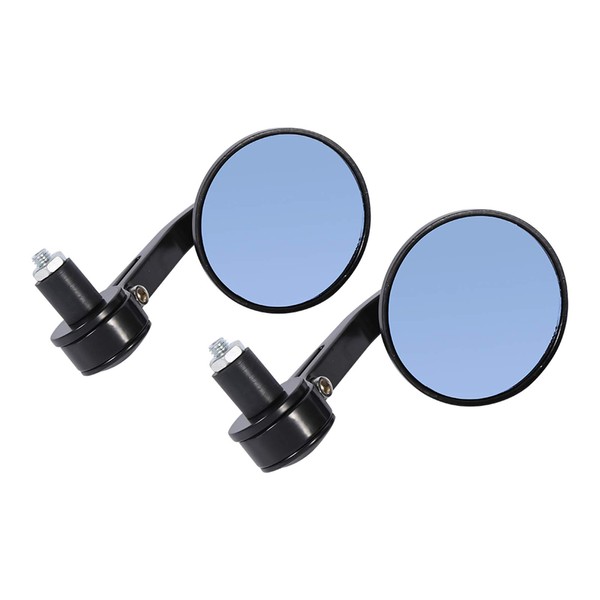 7/8" Universal Round Mirrors Motorbike Motorcycle Rear View Handle Bar