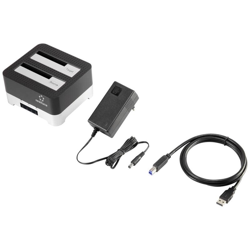 Renkforce RF-DOCKING-02 USB-A (USB 3.0) SATA 6 Gb/s 2 Port
