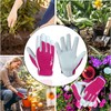 Women/Men Leather Gardening Gloves - Work Gloves for Men or