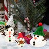12 Pack Build a Snowmans Crafts for Kids, Modeling Clay