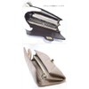 Sp Lab Lamb Leather Long Wallet with Chain Quilted Clutch