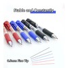 Erianthe Classic Black/Blue/Red Gel Pens,0.5mm Metal Tip Retractable Ballpoint Gel