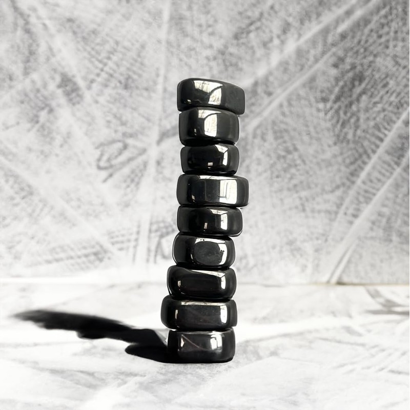 VIE Tumbled Magnets, Pack of 12, Hematite