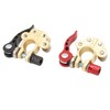 2PCS Car Battery Terminal 4 Way Positive Negative Copper Quick