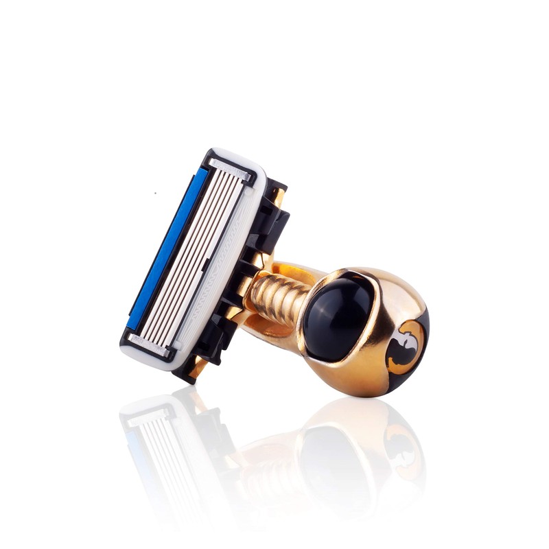HeadBlade S4 MOTO GoldFinger Men's Head Shaving Razor - Limited