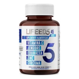 Suplemento Vitamina C y D3 con Zinc para el Sistema Inmune – LIFEED5 (45 Cápsulas)