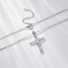Lovans 925 Sterling Silver Cross Necklace for Women, Dainty Cross