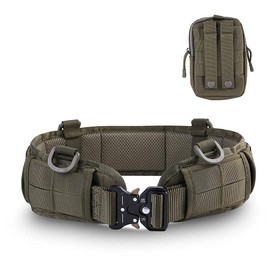 Fencelly Thick Nylon Belt, Multifunctional Tactical Outdoor Waistband with Waist Pocket, Adjustable Detachable Belt