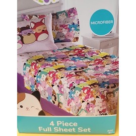 Franco Original Squishmallows 4-Piece Full Sheet Set