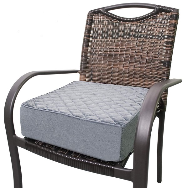 COMFORTANZA Chair Seat Cushion - 16x16x5 Inches Memory Foam Square