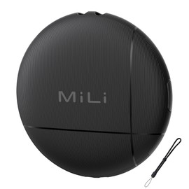 MiLi 1 Pack Luggage Tracker, Key Finder Item Locator Compatible with Apple Find My, Waterproof Bluetooth Tracking Tag with Braided Lanyard for Keys, Luggage, Suitcase, Bag, Wallet