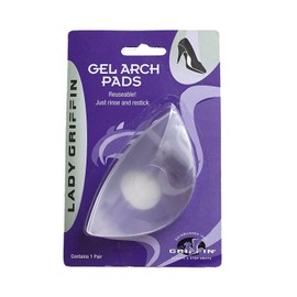 Griffin Arch Support Insole Gel Pads - Support & Added Comfort - 1 Reusable Pair