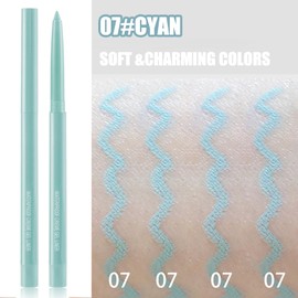Matte Gel Colored Eyeliner, Provides Long - Term Wear, Water - Resistant, Sweat - Resistant Pencil In Cyan - A Great Makeup Tool